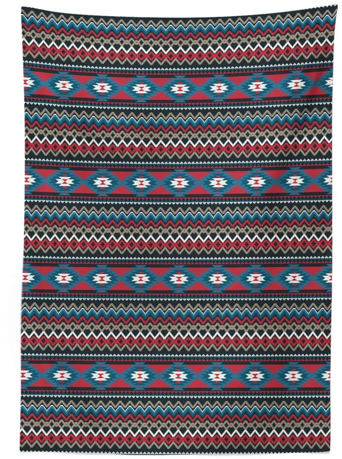 ABAKUHAUS Tafelkleed 140x240 Satijn – Multikleur, Binnen/Buiten