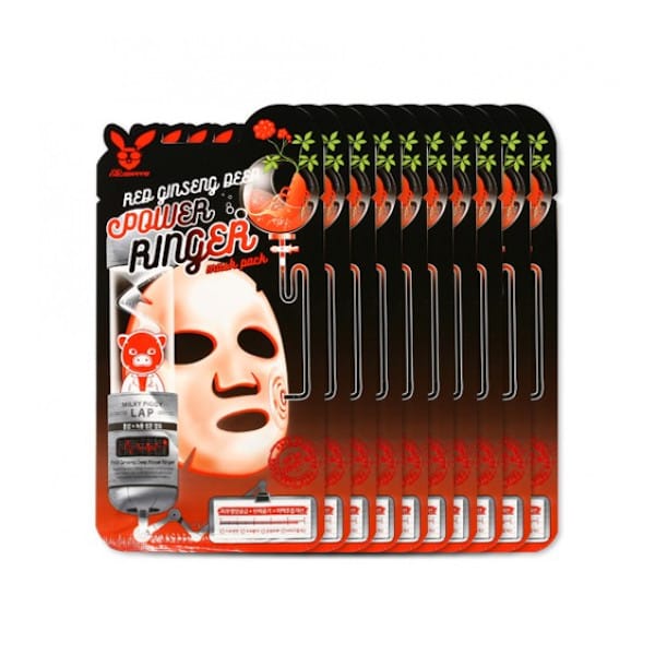 Elizavecca - Red Ginseng Deep Power Ringer Mask Pack - 10stuk