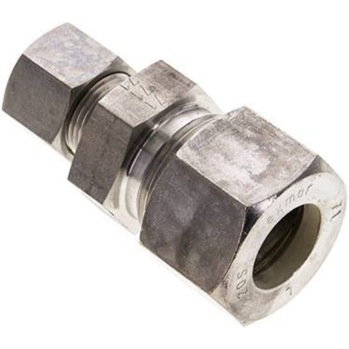 12S & 20S RVS Rechte Knelfitting 250bar ISO 8434-1