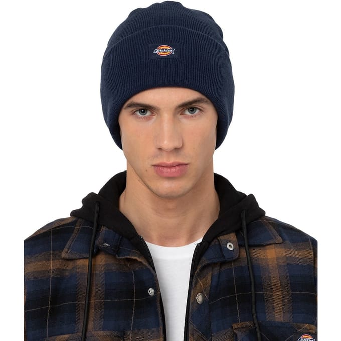 Dickies Acryl Cuffed Unisex Volwassenen Blauwe Muts