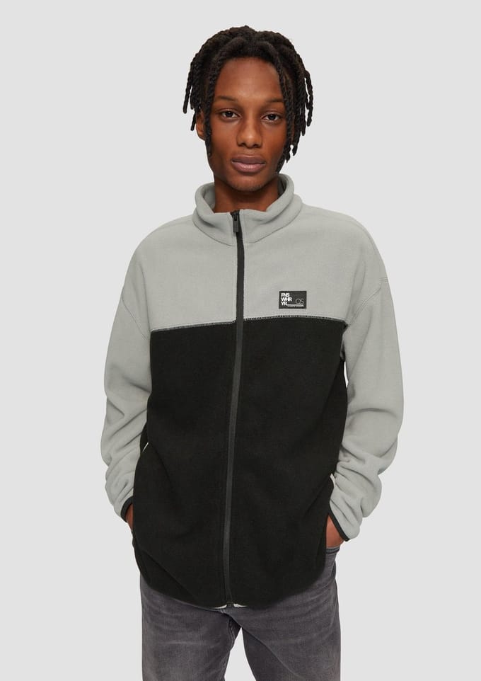 s.Oliver -qs Sweatshirts Grey-white Maat: M | Cardigans Outlet | Heren | Grijs