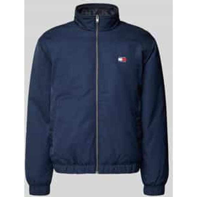 Regular fit blouson met labelpatch