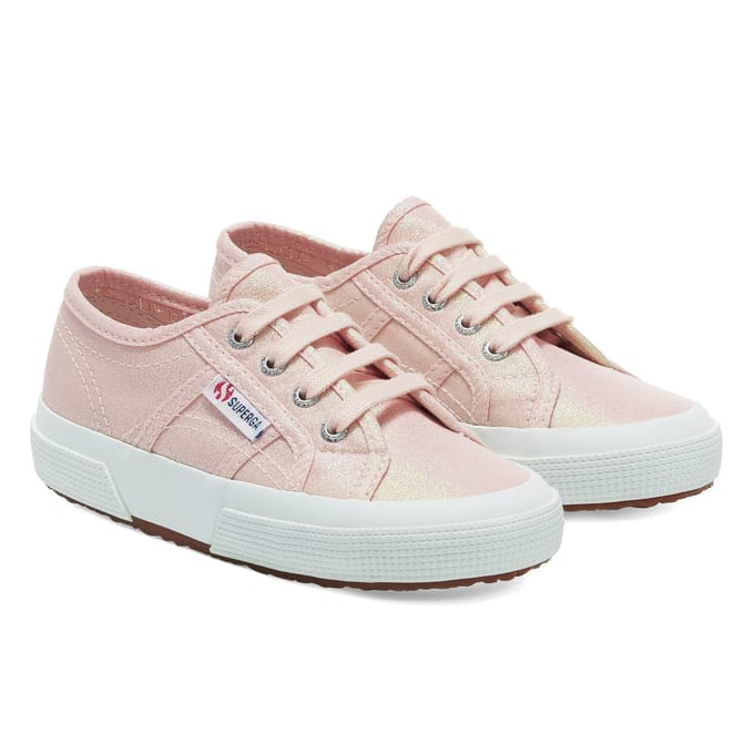 Superga Kinderen/Kinderen 2750 Lamew Lace Up Trainers (Roze Ish iriserend)