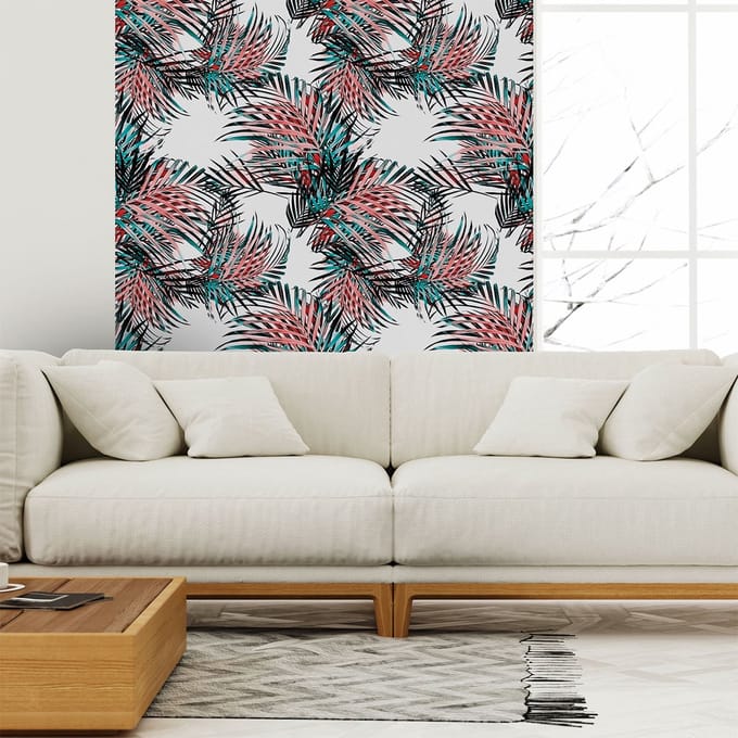 Behang-effect sticker - AGRACIADA - 50x50cm