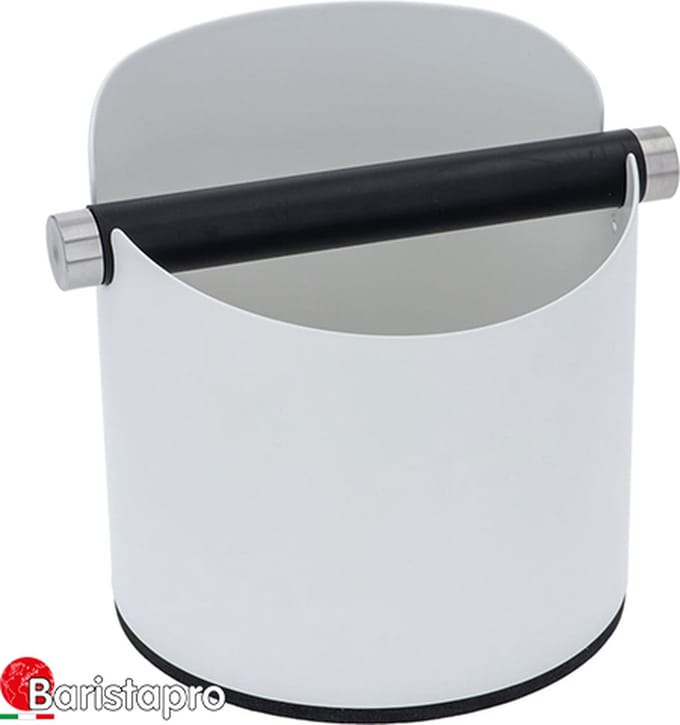 BaristaPro Uitklopbak Rond Wit - 138mm