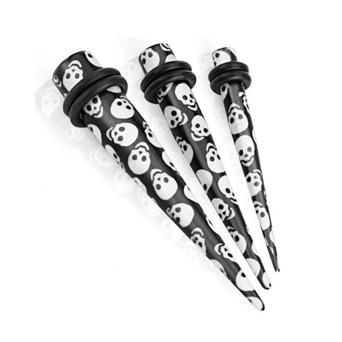 6 mm skull taper acryl
