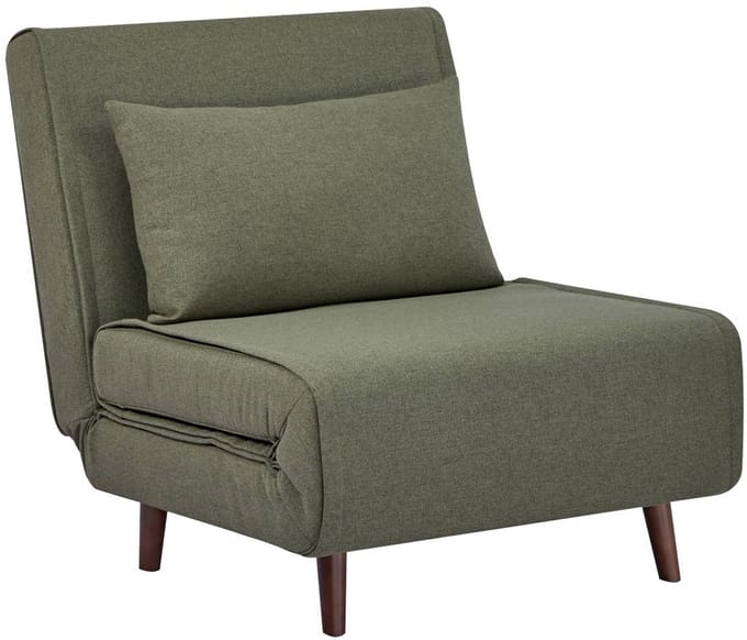 sweeek - Omvormbare fauteuil stof houten frame 1 zitplaats