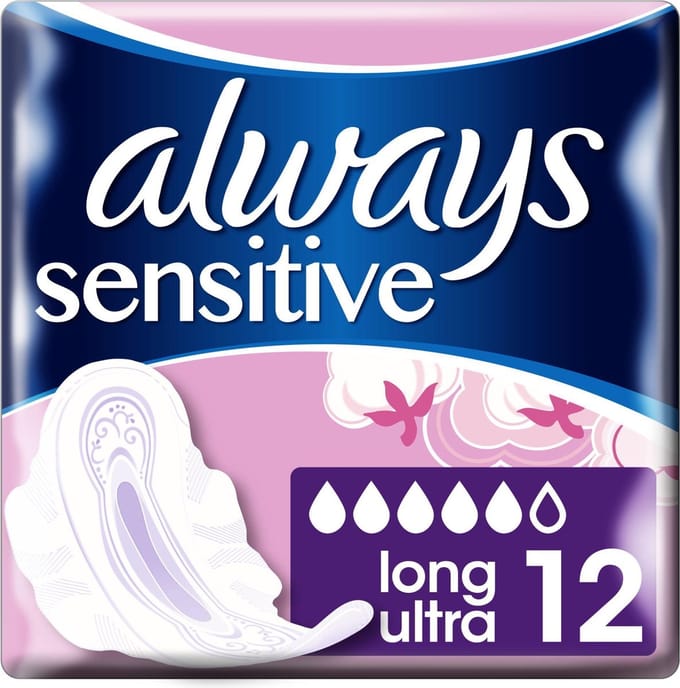 Sensitive maandverband ultra long