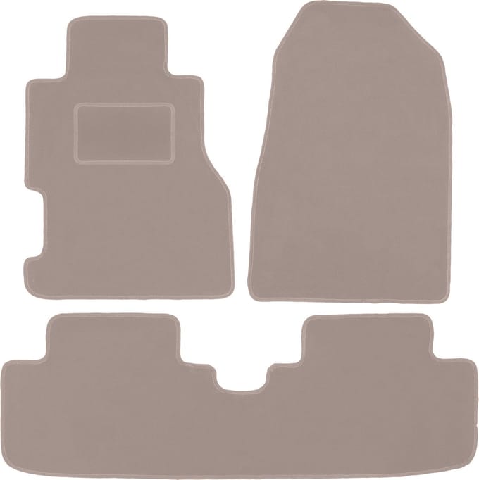 Beige veloursmatten voor: Honda Civic VII 3-deurs hatchback, coupé (2001-2005)