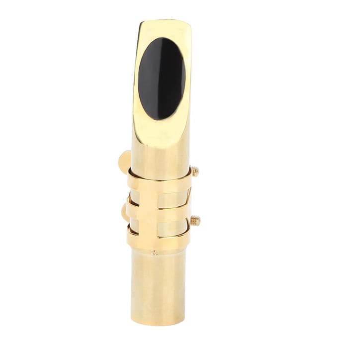 Metalen Baritonsaxofoon Metalen Mondstuk met Dop Kussentjes Muziekinstrumenten Accessoire(5C#) beige