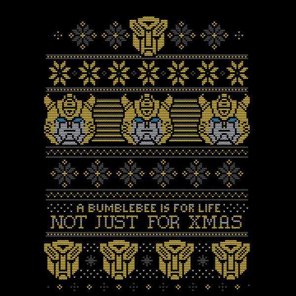 Bumblebee Classic Ugly Knit Christmas Jumper - Black - S