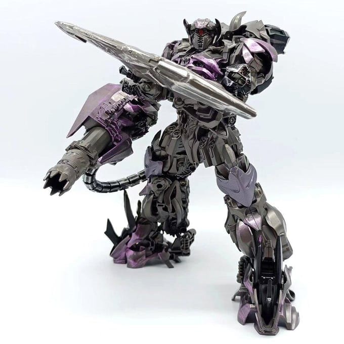 Baiwei Transformatie G1 Shockwave TW-1028B Versie Film Studio Serie Anime Figuur Ko SS56 Actiefiguur Legering Robot Modus Speelgoed gray
