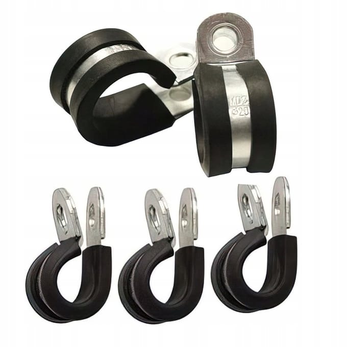 Klemband met Rubberen Vulling - 5 stuks - 6 mm
