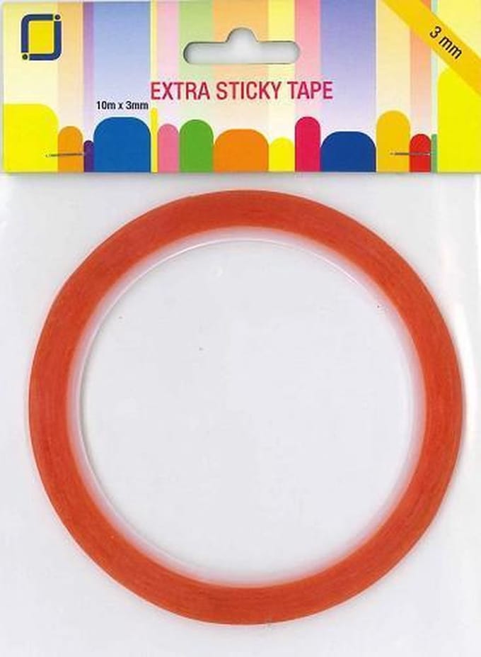 Extra sticky tape 3 mm outer box