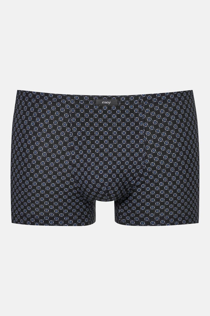 Shorty Serie White Squares Lava Grey