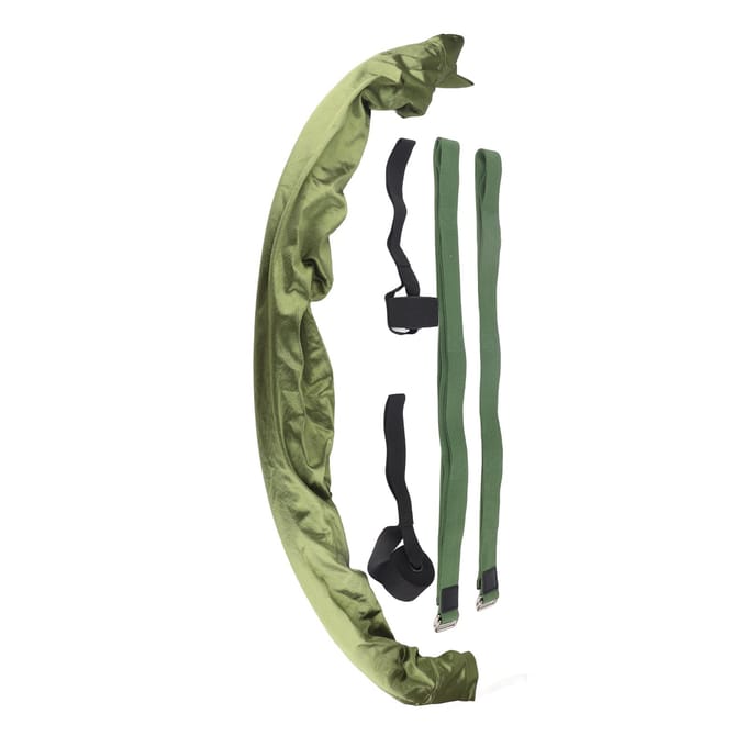 Sangle Aérienne Élastique Forte Capacité de Charge Sangle Étireuse de Jambes Pliable Entraîneur de Flexibilité vert clair
