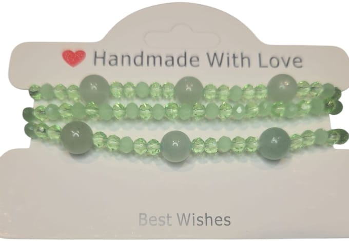 groene aventurijn armbanden set.