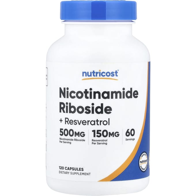 Nutricost, Niacinamide Riboside + Resveratrol, 120 Capsules