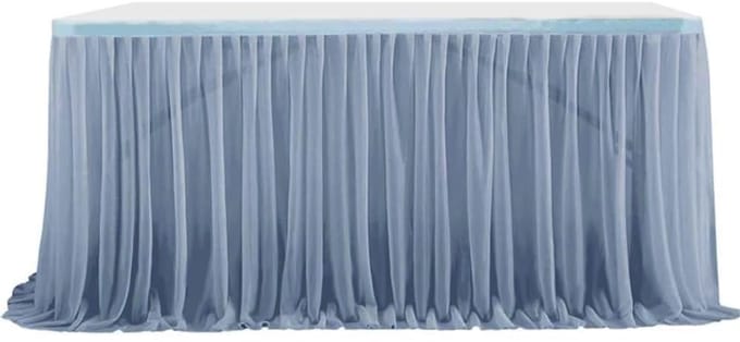 Dailygoods - Blauwe Tafelrok van Tule voor Feesten en Bruiloften