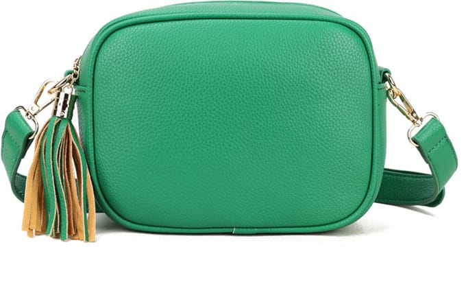Giuliano kunstlederen schoudertas Riley - Groen - Kwastje - Dames