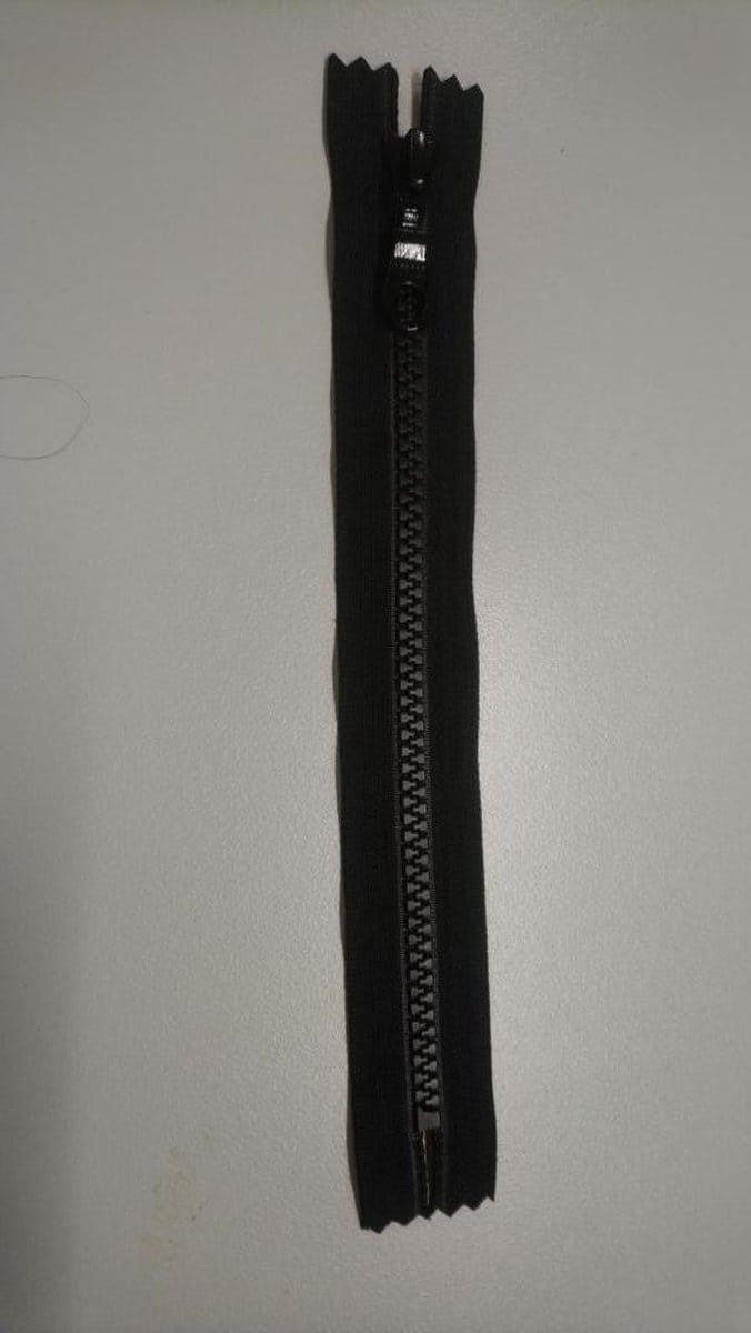 YKK Rits Bloktand Niet Deelbaar 6mm 25cm Zwart