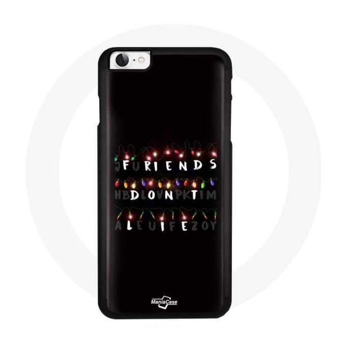 Coque pour Iphone 7 - Stranger Things - Affiche Friends Don't Lie - Noir - Rigide - Synthétique