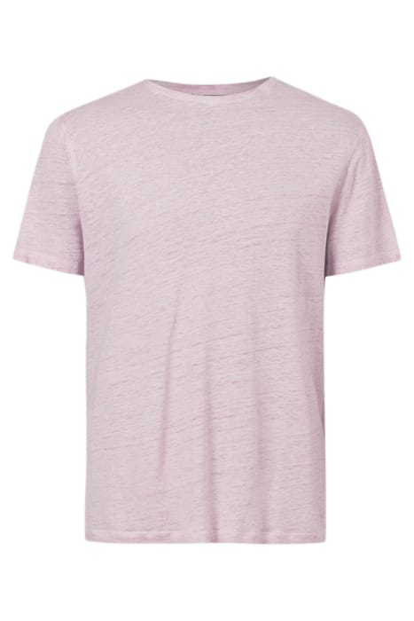 John Varvatos Mott Regular Fit Ss Linen Crew With Cold Misty Rose Größe: XS | Basic T-Shirts Outlet | Herren | Weiß