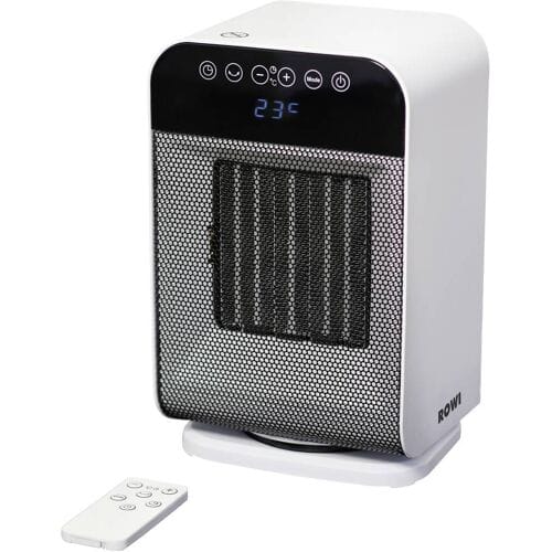ROWI HKH 2000/2/1 ODT Premium Keramische ventilatorkachel 60 m³ Wit, Zwart