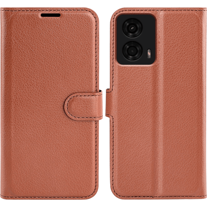 Mocaa Motorola E14 Slim-Fit Book Case Bruin