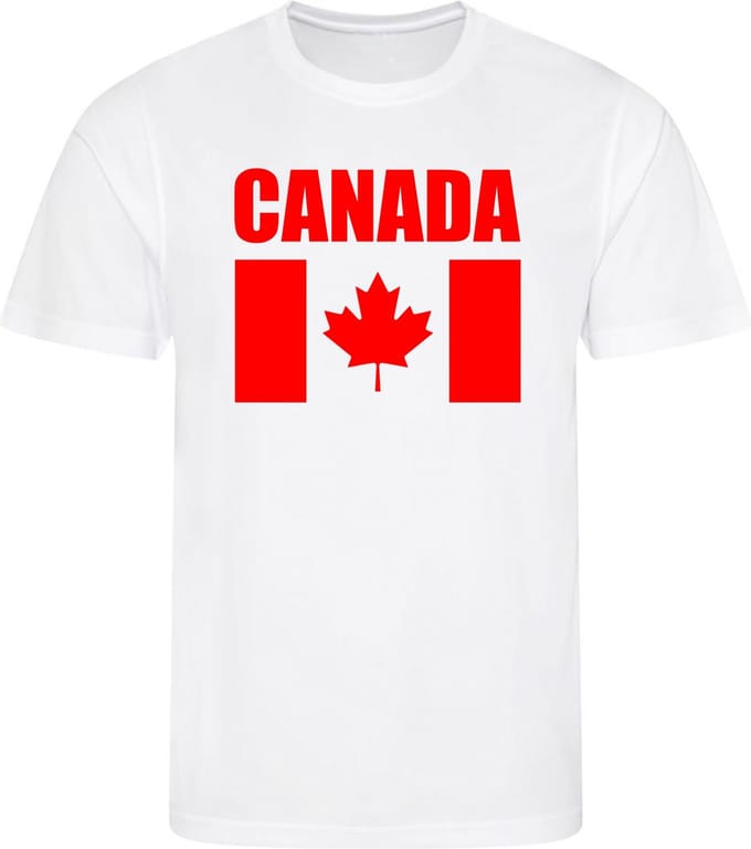 WK - Canada - T-shirt Wit - Voetbalshirt - Maat: M - Wereldkampioenschap voetbal 2022