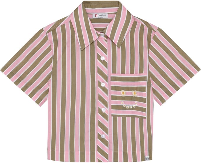 Noppies Blouse Blouse SS stripe - Pastel Lavender - Maat 98