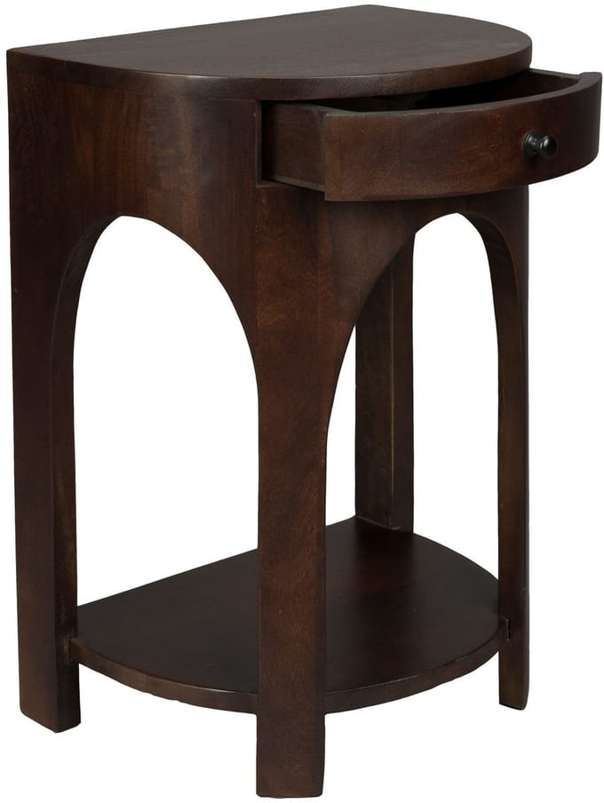 Dutchbone Belvedere Bijzettafel/ Nachtkastje - Bruin