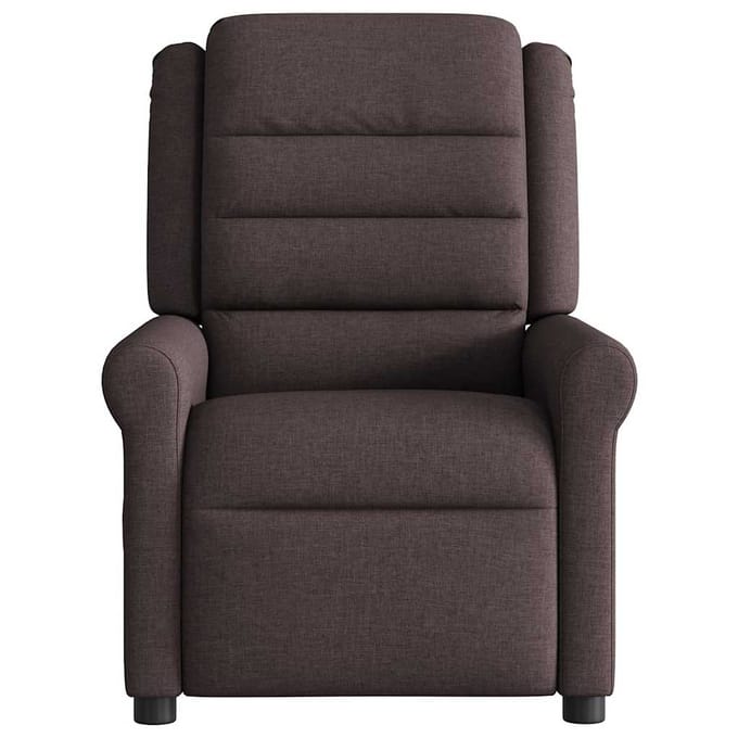 vidaXL - Massagestoel - verstelbaar - stof - donkerbruin