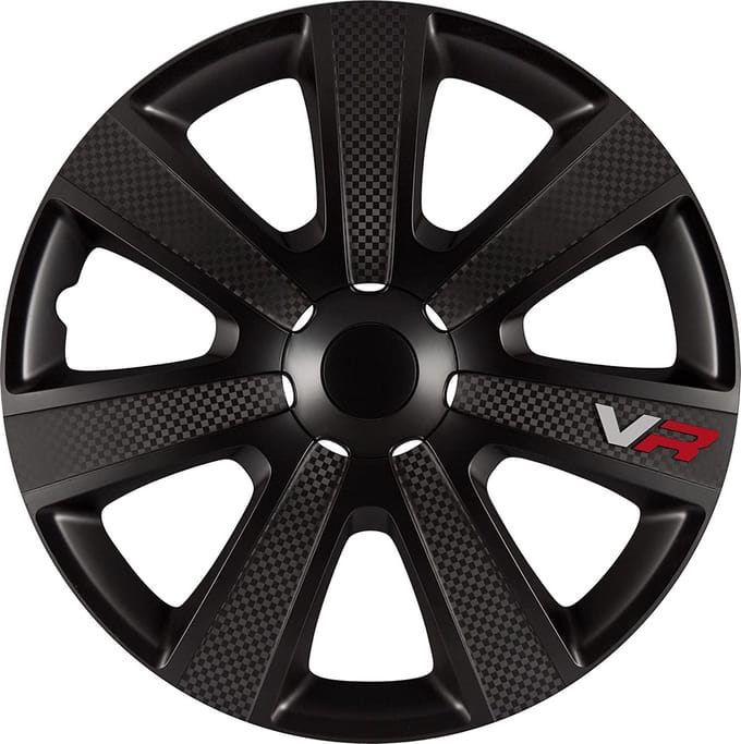 Autostyle PP 5155B VR Wieldoppen, Set van 4, 15 inch, Zwart