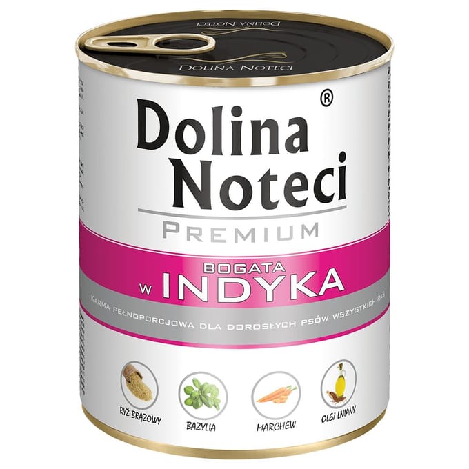 24x800g Lam, Rund, Kalkoen & Eend Dolina Noteci Premium Hondenvoer