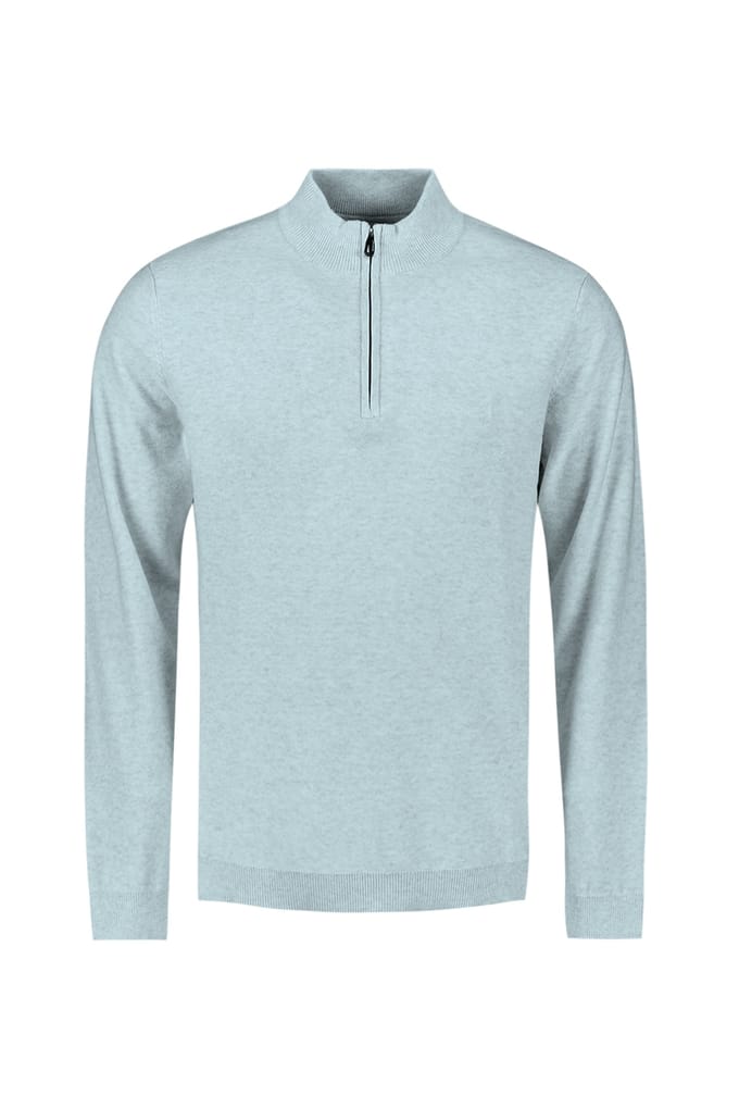 No Excess Pullover Half Zip Melange Ice Größe: XXL | Pullover Outlet | Herren