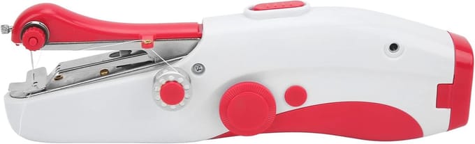 Mini Naaimachine - Draagbare Naaimachine - Kleding Repareren - Ergonomisch Handvat - 27D x 13B x 6H cm - Rood