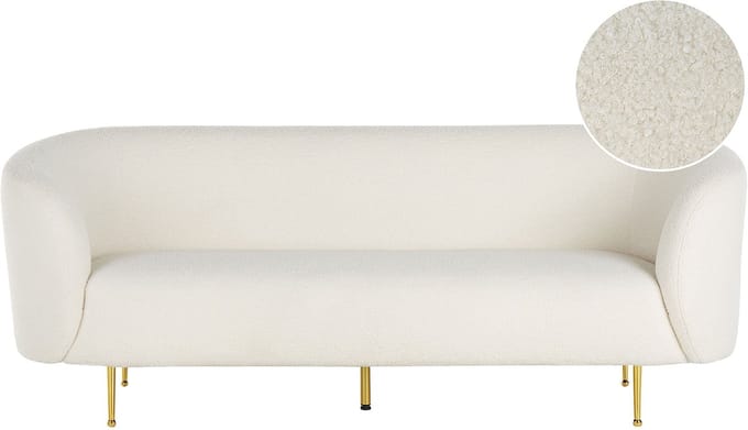 LOEN - Driezitsbank - Wit - Polyester
