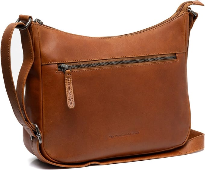 Chesterfield Loraine Waxed Pull Up Schoudertas - Cognac