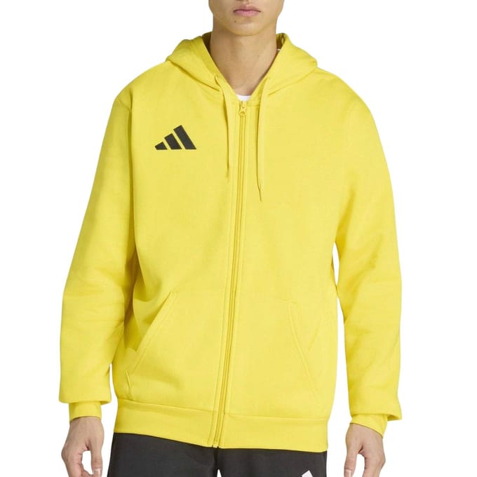 Adidas Performance Entrada26 Hoodie Met Lange Ritssluiting - Heren - Geel