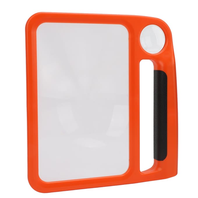 Loupe à main 5X 10X 48 lumières LED 3 modes d'éclairage à intensité variable Loupe rectangulaire pour la lecture