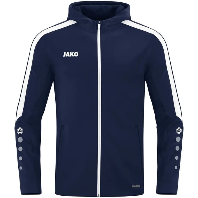 Jako Power Jas Met Kap Kinderen - Marine | Maat: 140