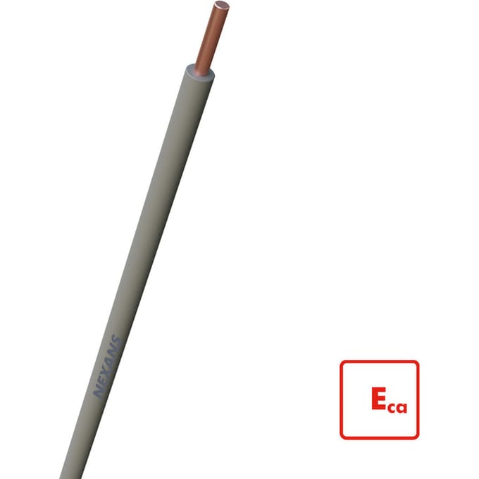 Nexans H07V-U Eca Installatiekabel 1.5mm Grijs 100m - 10564809 [100 Stukken]