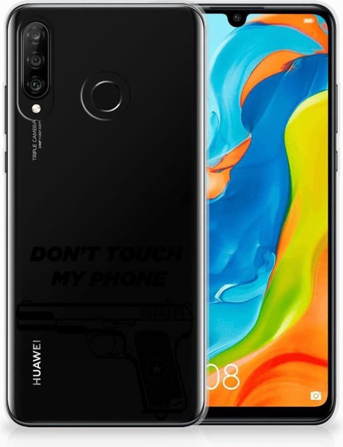 Huawei P30 Lite Silicone-hoesje Pistol DTMP