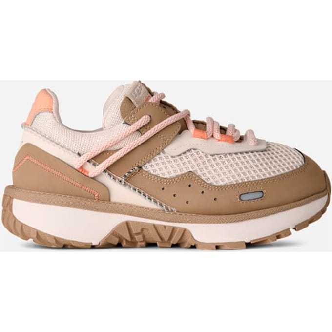 UGG® RetroFi Low Spring Trainer in Sand/Grapefruit, Nubuck/Polyester