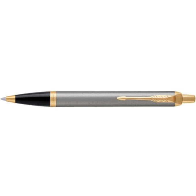 Parker IM Ballpoint Pen | Geborsteld metaal | Gemiddeld Point Blauw Inkt | Gift Box