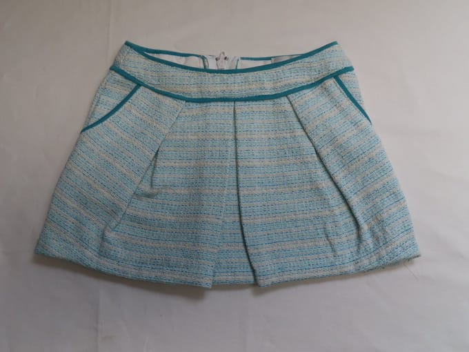 Rok - Meisje - Groen , creme - zijzakken - 2 jaar 92