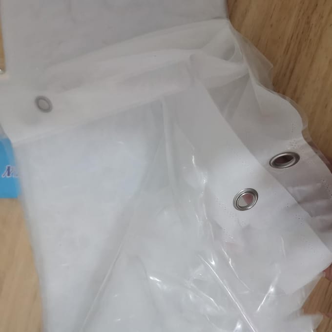 Douchegordijn Verdikt 3D Waterkubus PEVA Lichtgewicht Douchegordijn voor Badkamer Wit wit