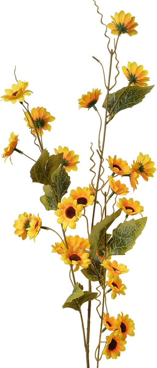 Clayre & Eef Kunstbloem 107 cm Geel Kunststof