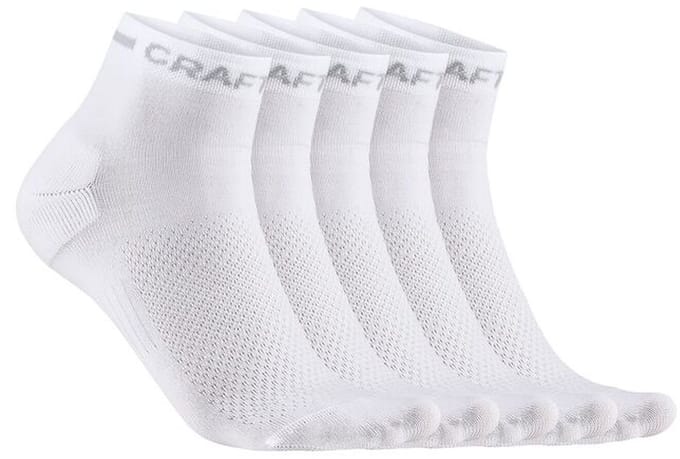 CRAFT ACTIVE MID SOCK 5-PACK Unisex Sportsokken - Wit